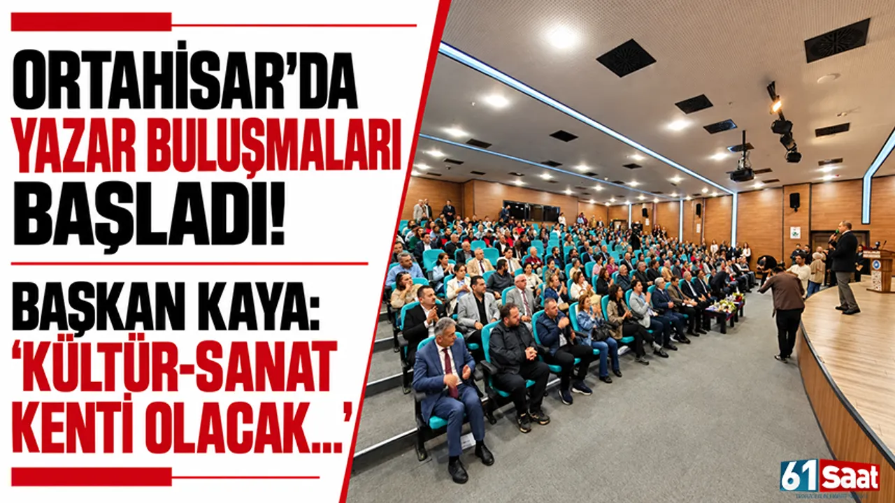 Ortahisar'da yazar buluşmaları başladı! Başkan Kaya: "Kültür-Sanat kenti olacak..."