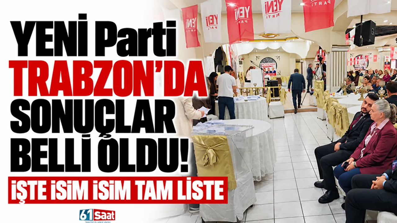 Yeni Parti Trabzon İl Kongresi'nde Bak Yeniden Seçildi