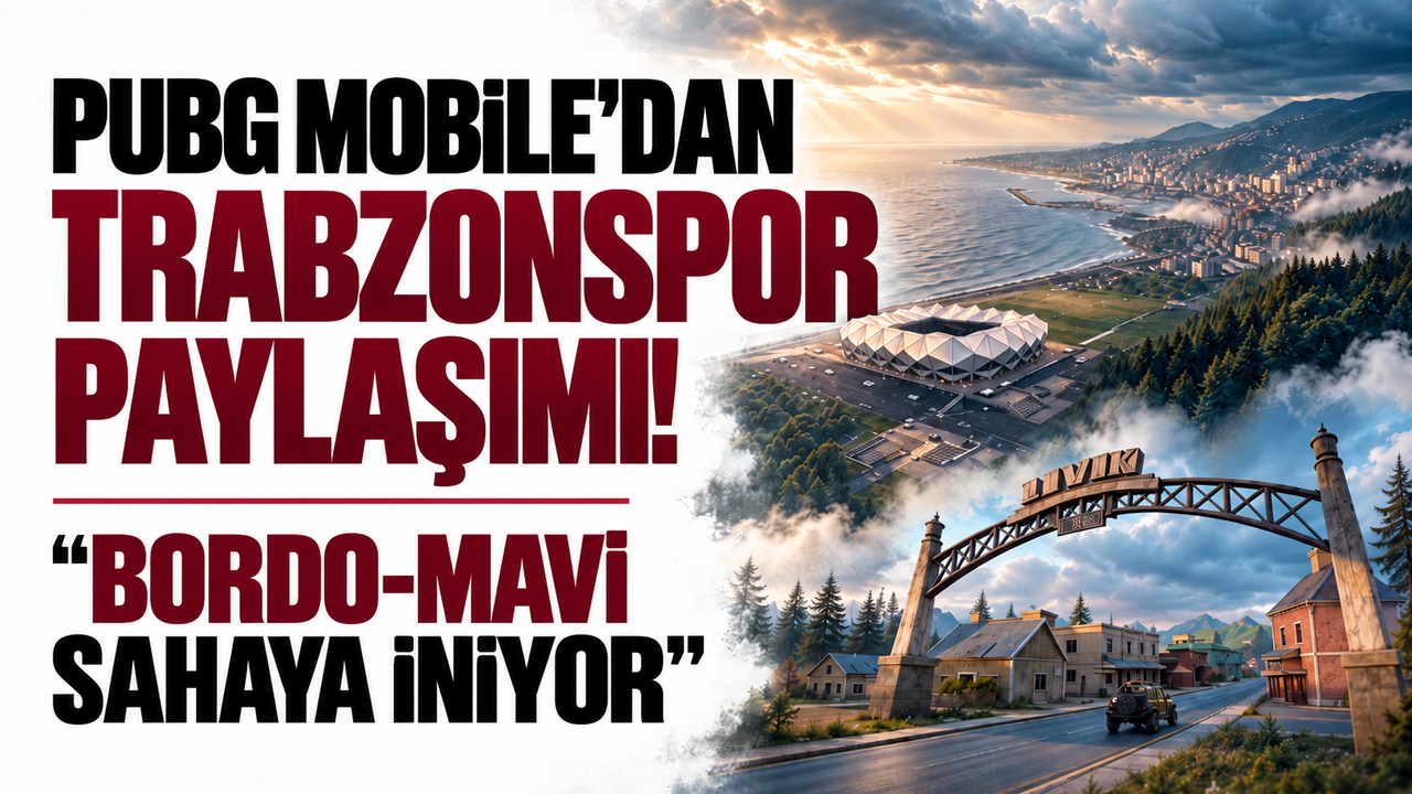 PUBG MOBILE'dan Trabzonspor paylaşımı! “Bordo-mavi sahaya iniyor”