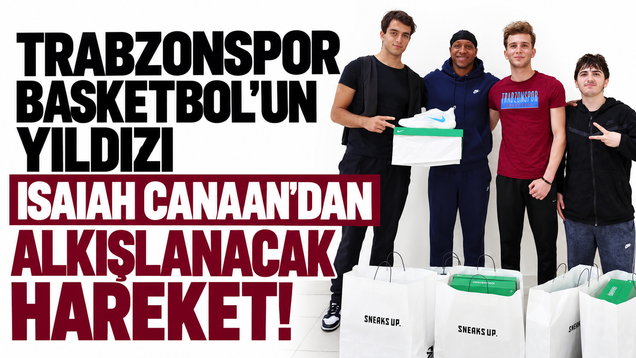 Trabzonspor Basketbol'un yıldızı Isaiah Canaan'dan alkışlanacak hareket!