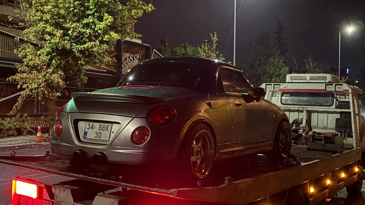 Başka araca ait plakayla trafiğe çıkan sürücü gözaltına alındı