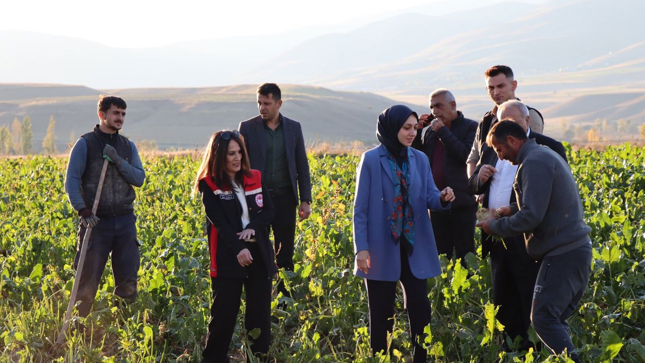 Tercan’da çiftçilere ziyaret