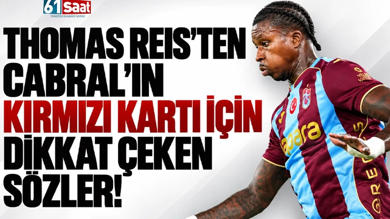 Thomas Reis’ten Cabral’ın kırmızı kartı için dikkat çeken sözler!