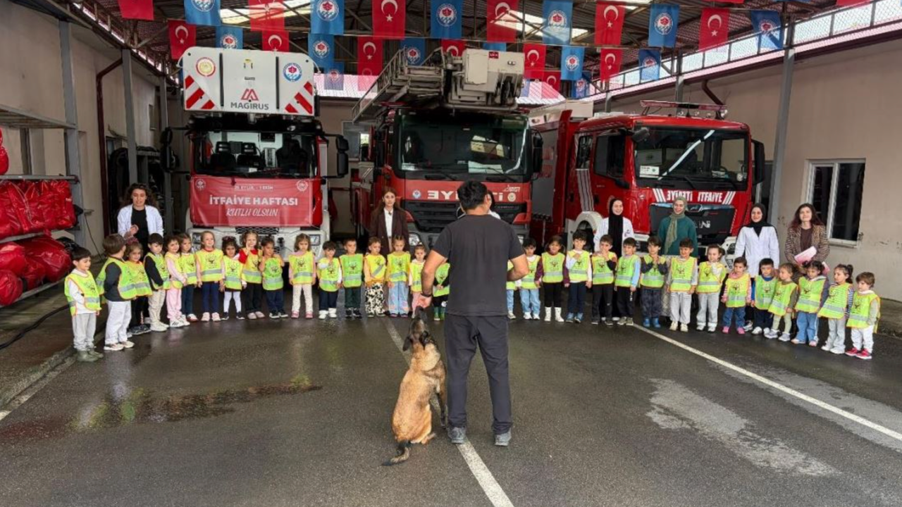 Trabzon’da öğrencilere yangın ve acil durum eğitimi