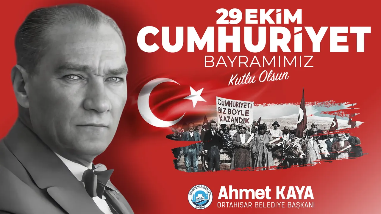 Ortahisar Belediyesi, 29 Ekim Kutlama Mesajı