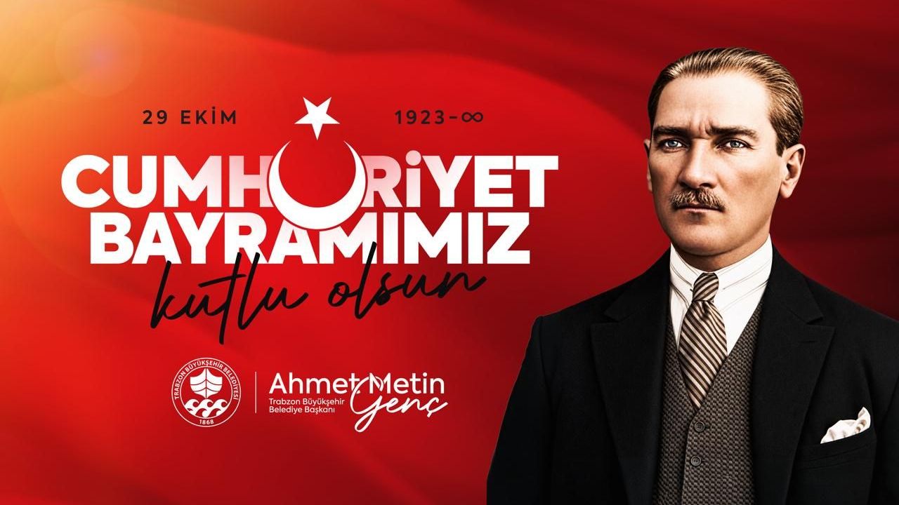 Trabzon Büyükşehir Belediyesi, 29 Ekim Kutlama Mesajı