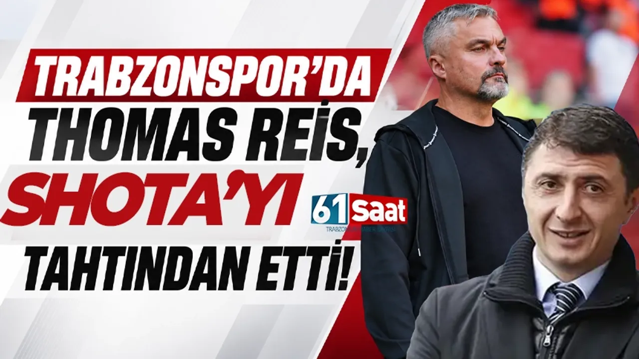 Trabzonspor'da Thomas Reis, Shota'yı tahtından etti!