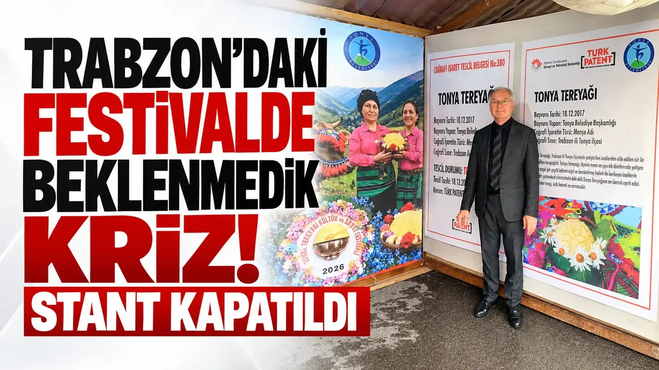 Trabzon'daki festivalde beklenmedik kriz! Stant kapatıldı