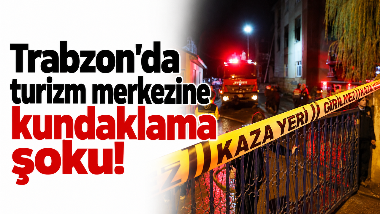 Araklı'da Turizm Merkezine Kundaklama Girişimi