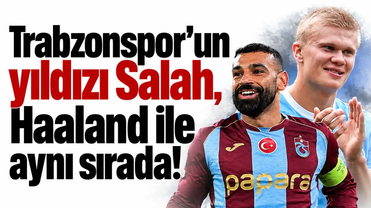Trabzonspor'un yıldızı Salah, Haaland ile aynı sırada!