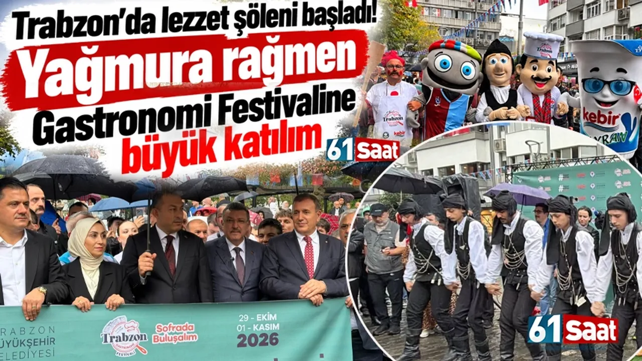 Trabzon’da lezzet şöleni başladı! Yağmura rağmen Gastronomi Festivaline büyük katılım
