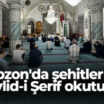 Trabzon'da şehitler için Mevlid-i Şerif okutuldu!