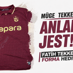 Müge Tekke’den Fatih Tekke imzalı forma hediyesi...