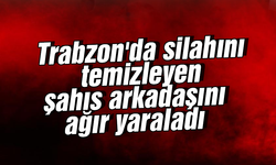 Trabzon'da silahını temizleyen şahıs arkadaşını ağır yaraladı