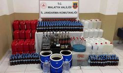 Malatya’da bin 100 litre kaçak alkol ele geçirildi