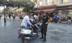 Yaya bölgesindeki motosikletlilere ceza yağdı