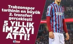 Trabzonspor tarihinin en büyük 2. satışı gerçekleşti! 5 yıllık imzalandı