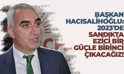 CHP Trabzon İl Başkanı Ömer Hacısalihoğlu: 2023 seçimlerinde sandıktan güçlü çıkacağız!