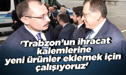 'Trabzon’un ihracat kalemlerine yeni ürünler eklemek için çalışıyoruz'
