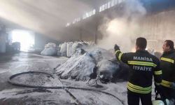 Alaşehir’de plastik kasa fabrikasında yangın