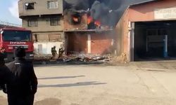 Bursa’da evin alev alev yanma anı kameralarda