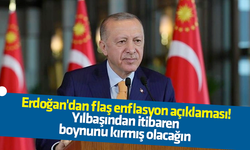 Erdoğan'dan enflasyon açıklaması: Yılbaşından itibaren enflasyonun boynunu kırmış olacağız