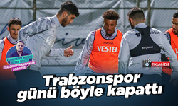 Trabzonspor günü çift kale antrenmanla kapattı