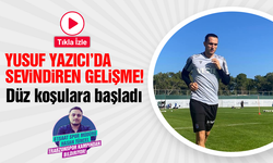 Trabzonspor'da Yusuf Yazıcı düz koşulara başladı