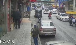 (Özel) İstanbulda bıçaklı eski eş dehşeti kamerada: Kadını ölümden montu kurtardı
