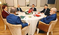 9 saatlik toplantı sonrası 6'lı masadan ortak bildiri: Erdoğan'ın bir kez daha aday olması mümkün değildir