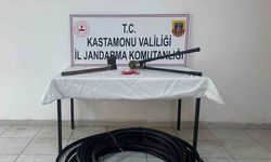 Kastamonu’da kablo çalan üç hırsız, tutuklandı