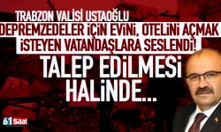 Trabzon Valisi Ustaoğlu, depremzedeler için vatandaşların taleplerine kulak verdi...