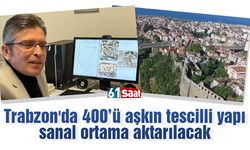 Trabzon'da 400'ü aşkın tescilli yapı sanal ortama aktarılacak!