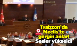 Trabzon'da Meclis'te gergin anlar! Sesler yükseldi...
