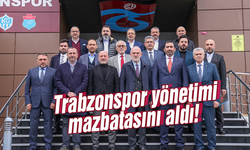 Trabzonspor yönetimi mazbatasını aldı