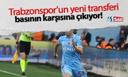 Trabzonspor'un yeni transferi basının karşısına çıkıyor