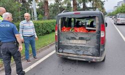 Samsun’da kamyonet hafif ticari araç ile çarpıştı: 1 yaralı