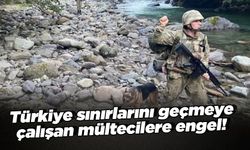 Türkiye sınırlarını geçmeye  çalışan mültecilere engel!