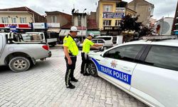 Emirdağ’da sürücülere yönelik polis denetimi