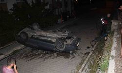 Kontrolden çıkan otomobil devrildi: 3 Yaralı