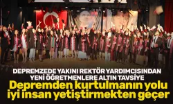 Trabzon'da depremzede yakını rektör yardımcısından öğretmen adaylarına tavsiye