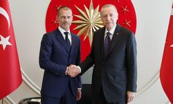 Cumhurbaşkanı Erdoğan UEFA Başkanı ile görüştü