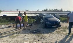 Maden kamyonu ile otomobil çarpıştı: 1’i ağır 3 yaralı