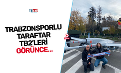 Trabzonsporlu taraftar TB2'leri görünce...