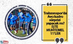 Trabzonspor - Adana Demirspor - Muhtemel 11'ler