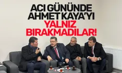 Siyasi rakipleri, CHP Trabzon Ortahisar Belediye Başkan adayı Ahmet Kaya'yı acı gününde yalnız bırakmadı!