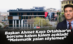 Başkan Ahmet Kaya Ortahisar’ın borcunu kalem kalem açıkladı! “Matematik yalan söylemez”