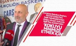 Çarşıbaşı Belediye Başkanı Ahmet Keleş 'Kokuyu minimize etmek için'