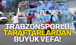 Trabzonspor'da Kayseri'de, taraftarlardan büyük vefa!
