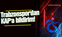 Trabzonspor'dan KAP'a flaş açıklama  geldi
